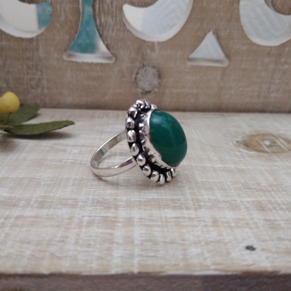 2 RING SET SILVER-STONE NWOT - Picture 4 of 10